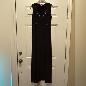 Catherine MaLandrino Black Sleeveless Maxi Dress